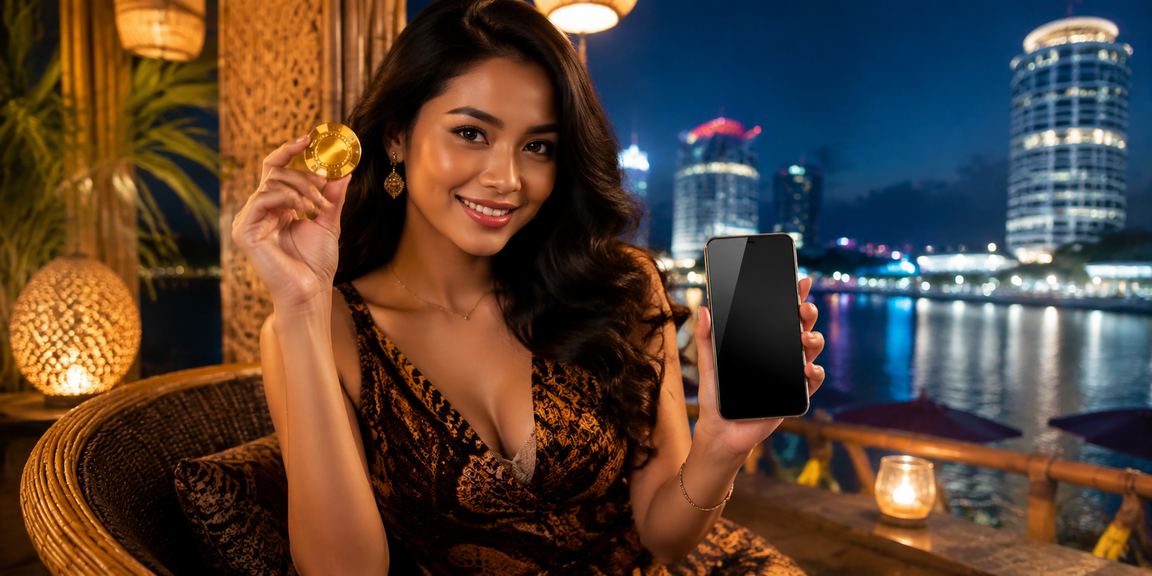 Pengguna membuka halaman bonus zom4d menggunakan ponsel dengan tampilan modern